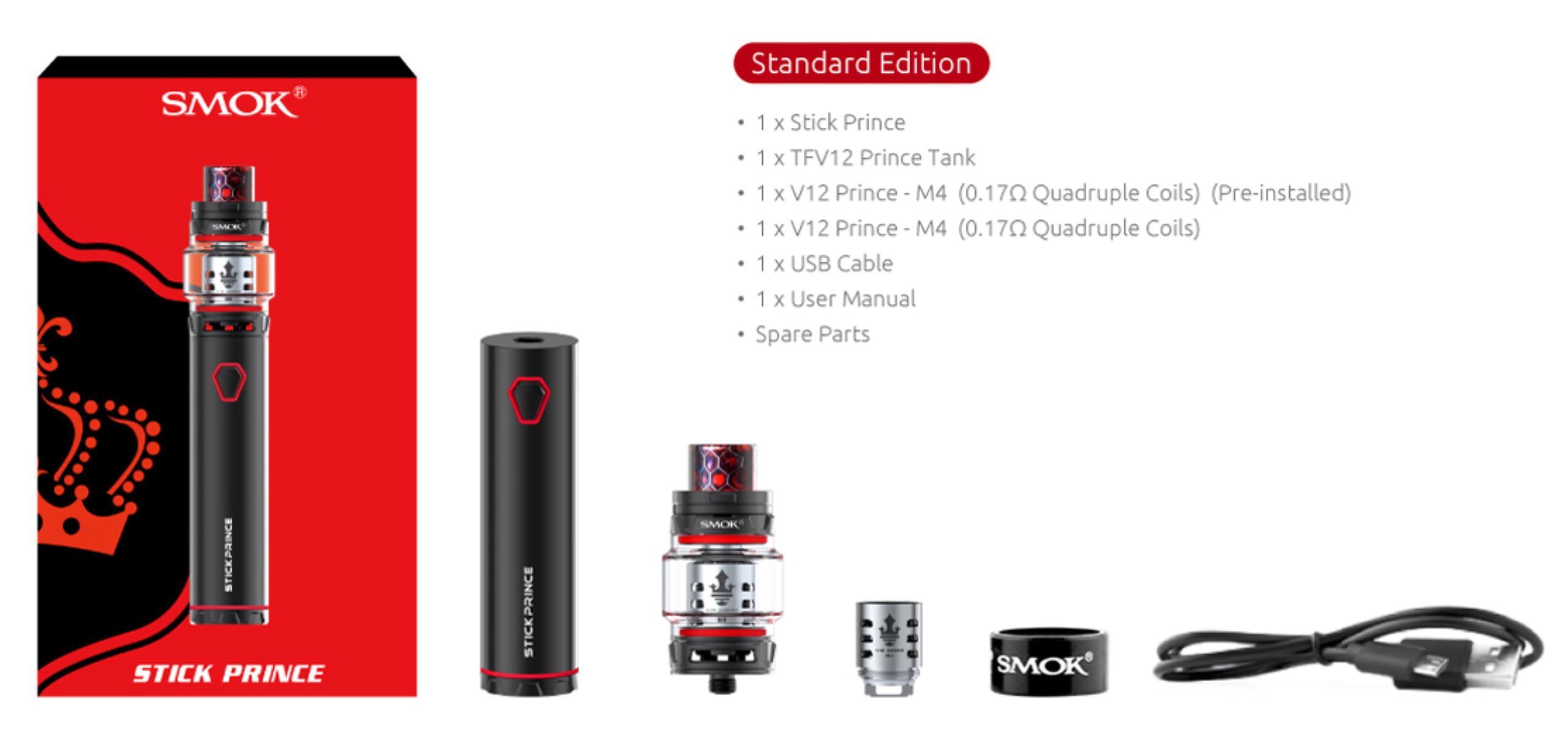 SMOK Stick Prince sada 3000 mAh Černá 1 ks