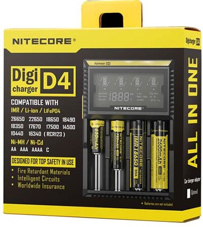 Nitecore Digicharger D4 Nabíječka univerzální s LCD
