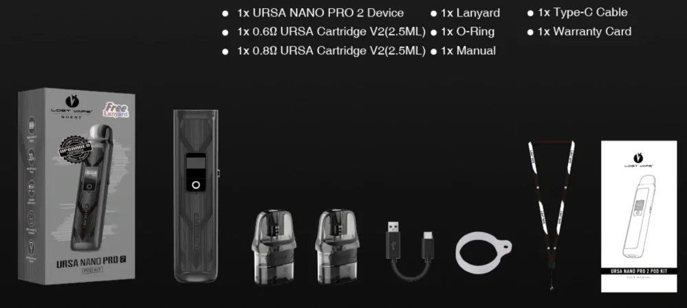 Lost Vape Ursa Nano Pro 2 1000 mAh Purple Mecha 1 ks